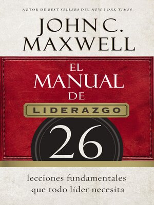 cover image of El manual de liderazgo